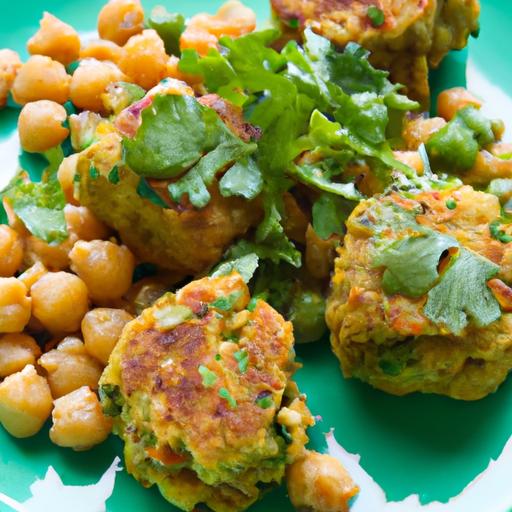 Crispy Chickpea Fritters with Veggies: Elavegan's Flavorful Twist