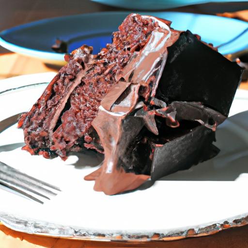 Decadent Homemade Chocolate Cake with Frosting by Kara