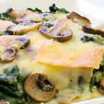 Decadent & Easy Creamy Spinach Mushroom Lasagna Recipe