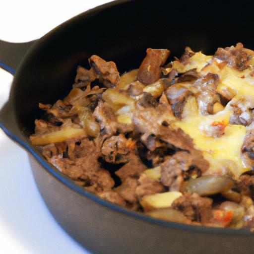 Hearty Swiss Minced Beef Skillet: A Flavorful One-Pan Wonder