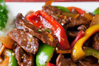 Sizzling Beef and Peppers Stir-Fry: Quick Flavorful Feast