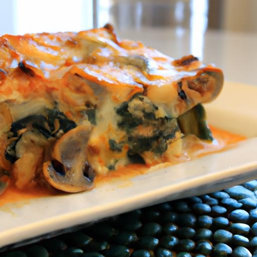 Decadent & Easy Creamy Spinach Mushroom Lasagna Recipe