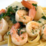Indulge in Creamy Tuscan Shrimp Linguine: A Flavorful Feast