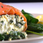 Delicious Baked Stuffed Salmon with Spinach & Feta Delight