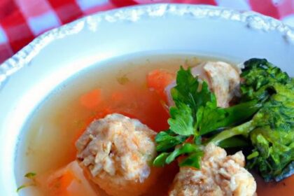 Wholesome Chicken Meatball Soup: Comfort in Every Spoonful