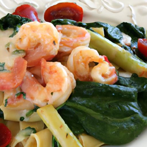 Tuscan Shrimp Delight with Spinach, Artichokes & tomatoes