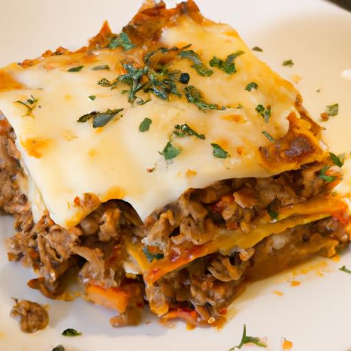 Hearty Lasagna with Meat Sauce: A Classic Comfort dish