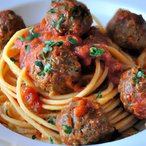 The Timeless Charm of Spaghetti with Savory Meatballs