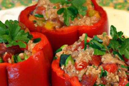 Savory Turkey & Quinoa Stuffed Peppers: Nutritious Delight