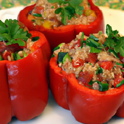 Savory Turkey & Quinoa Stuffed Peppers: Nutritious Delight